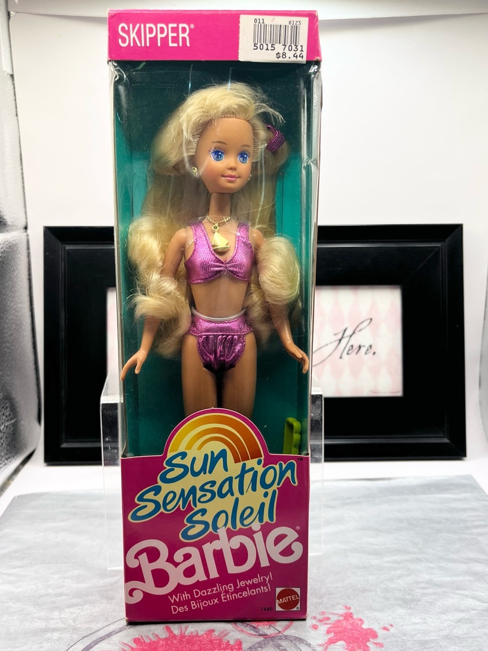 Sun Sensation Barbie in Pink Swimsuit #1446 NIB